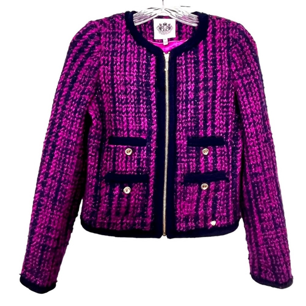 Juicy Couture Tweed Cardigan Jacket